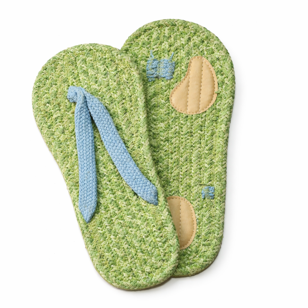 Handwoven Cotton Slippers | Lightweight Anti-Skid Indoor House Slippers