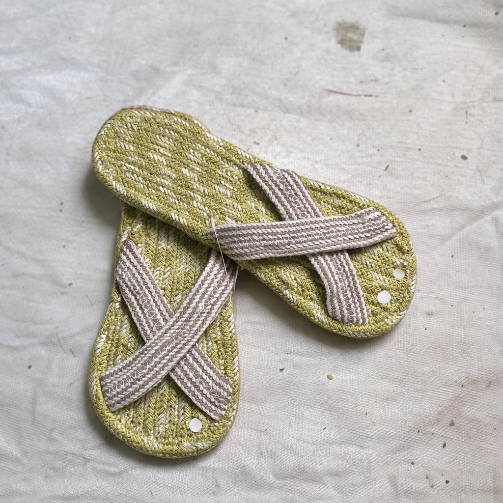 Floral Cotton Slippers for Women | Soft Breathable Anti-Slip Indoor House