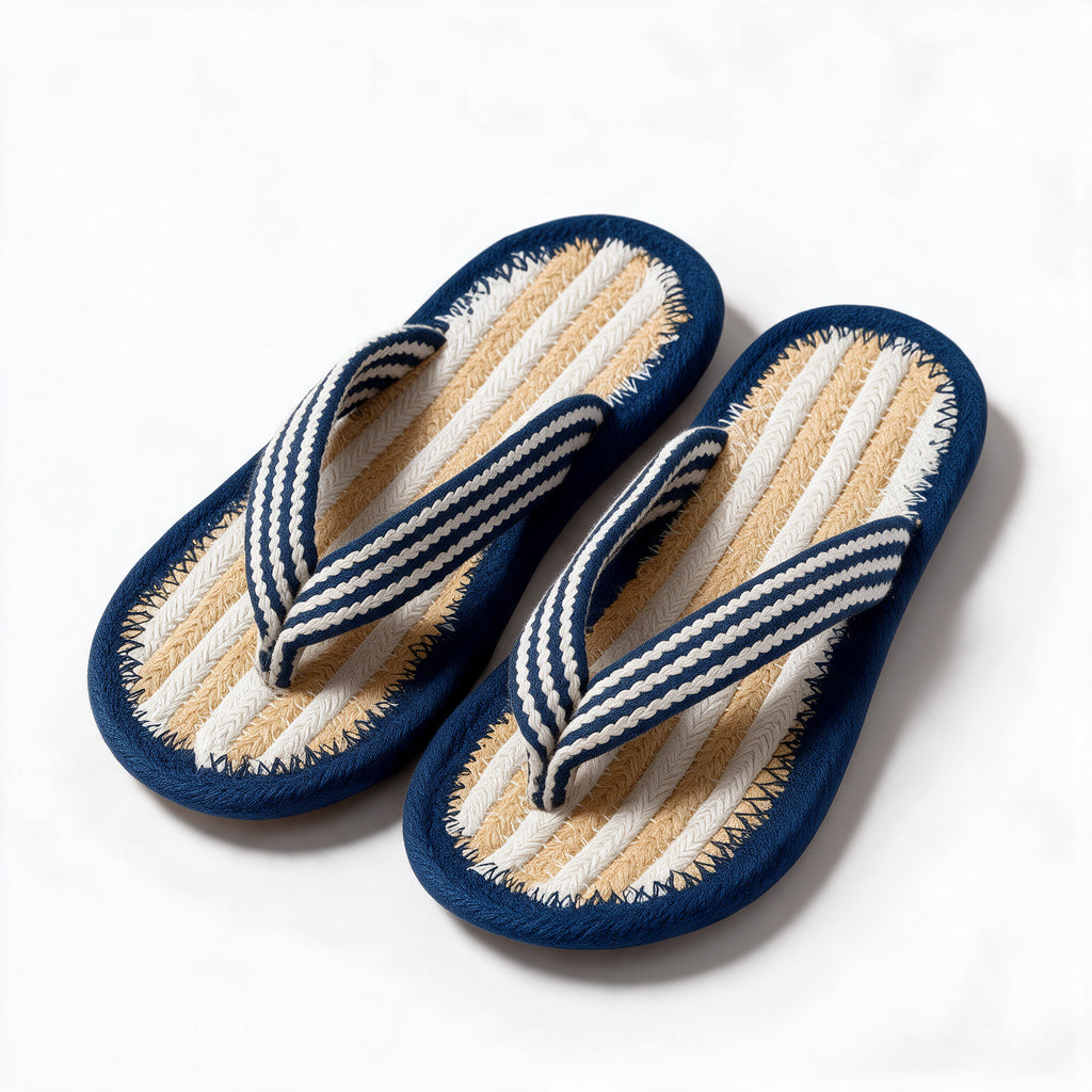 V Strap Cotton Slippers | Multicolor Indoor Slippers
