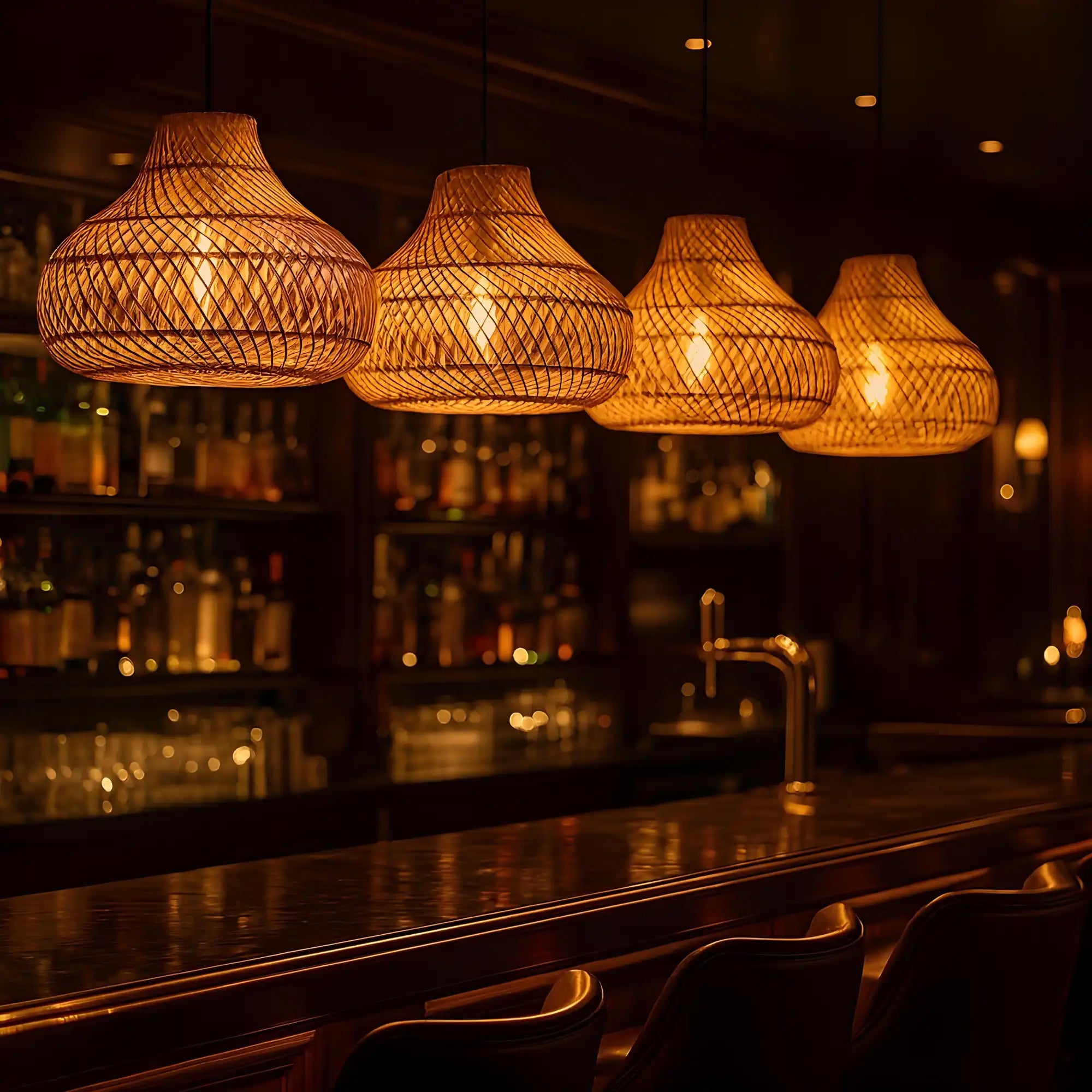 Handmade Bamboo Lamp | Handmade Rattan Light