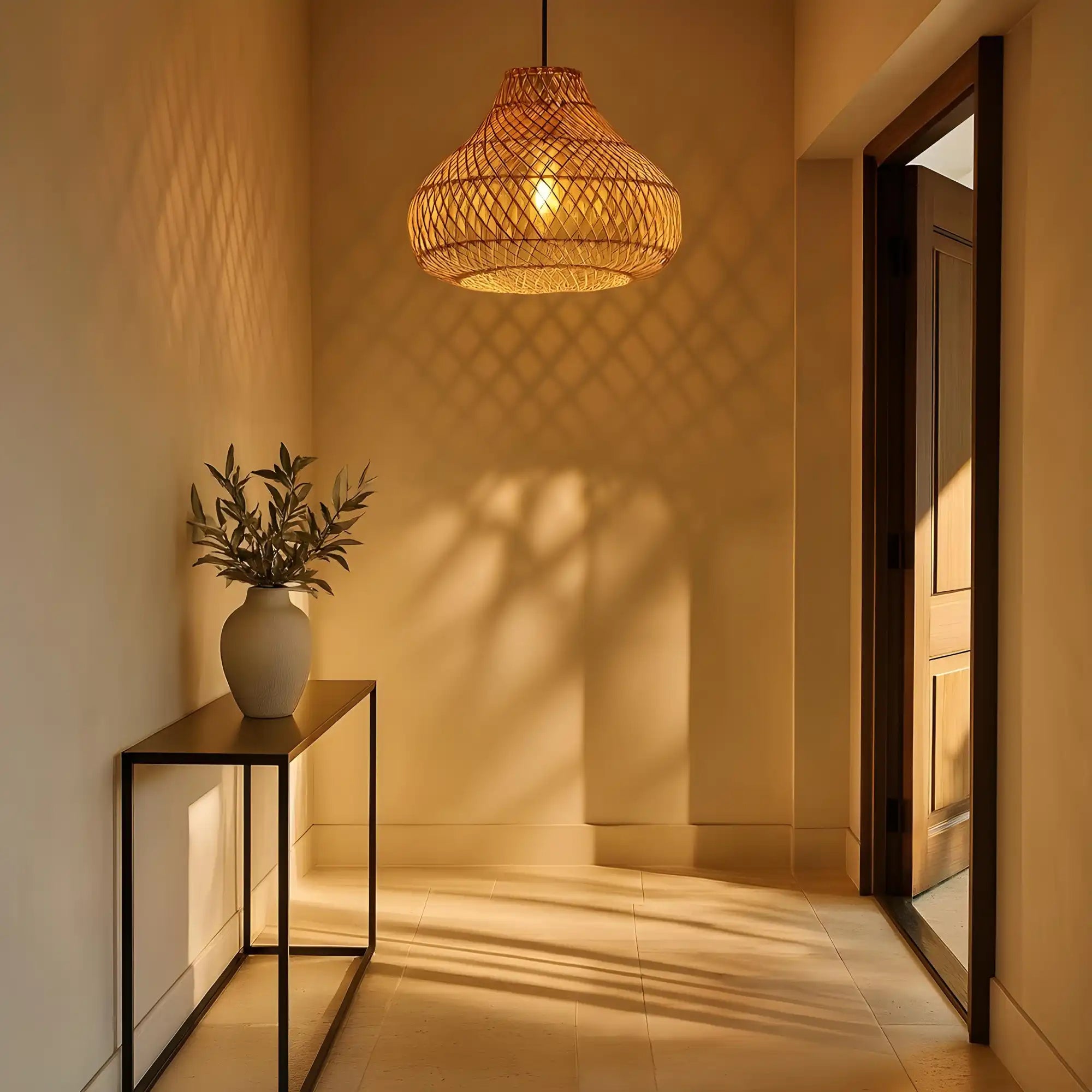 Handmade Bamboo Lamp | Handmade Rattan Light