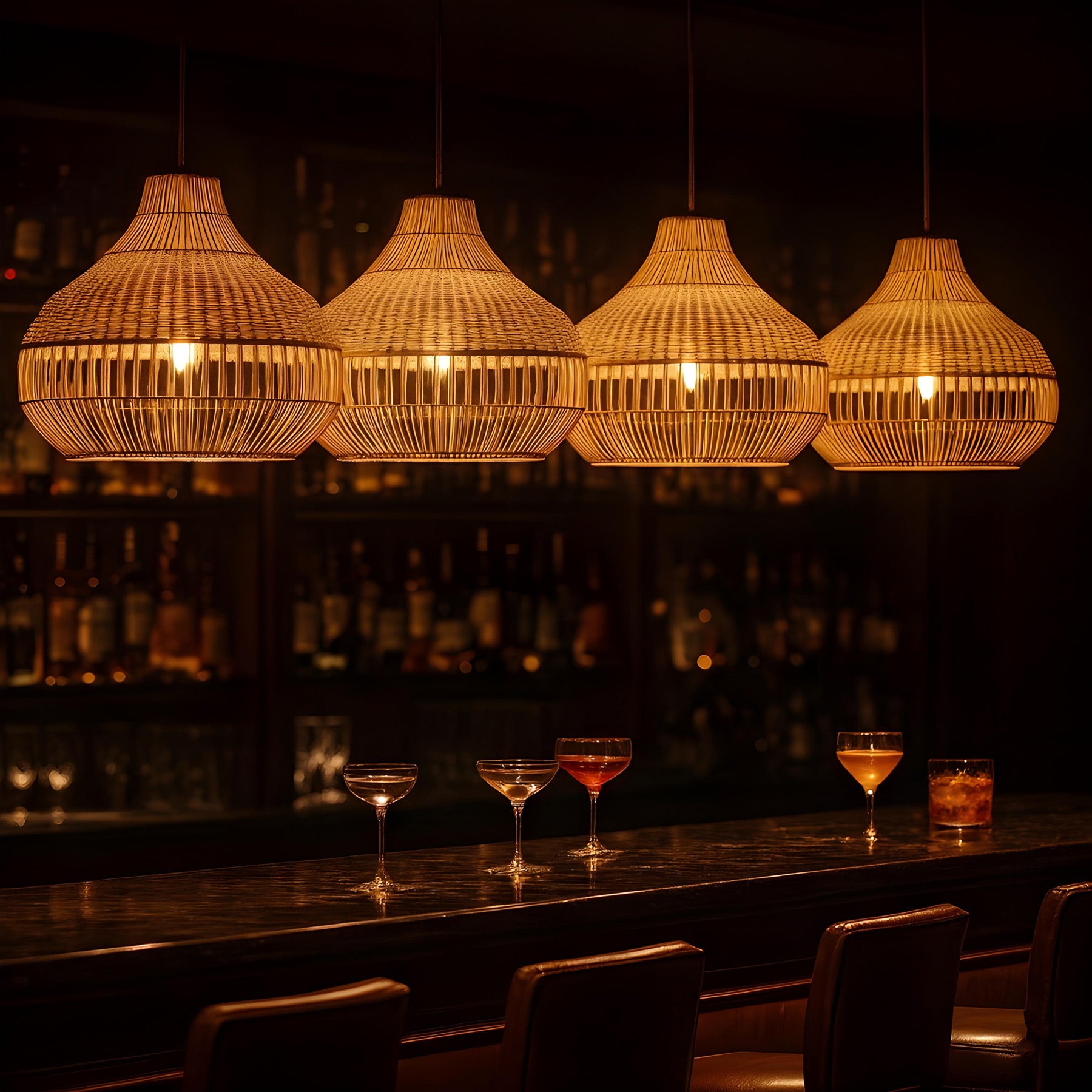 Bamboo Hanging Lamps | Pendant Lamps