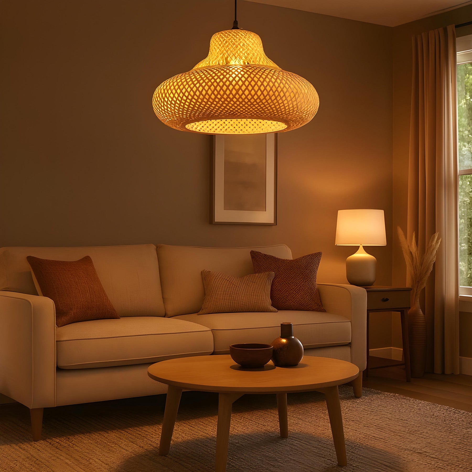 Bamboo Pendant Lamp | Handicraft Hanging Light