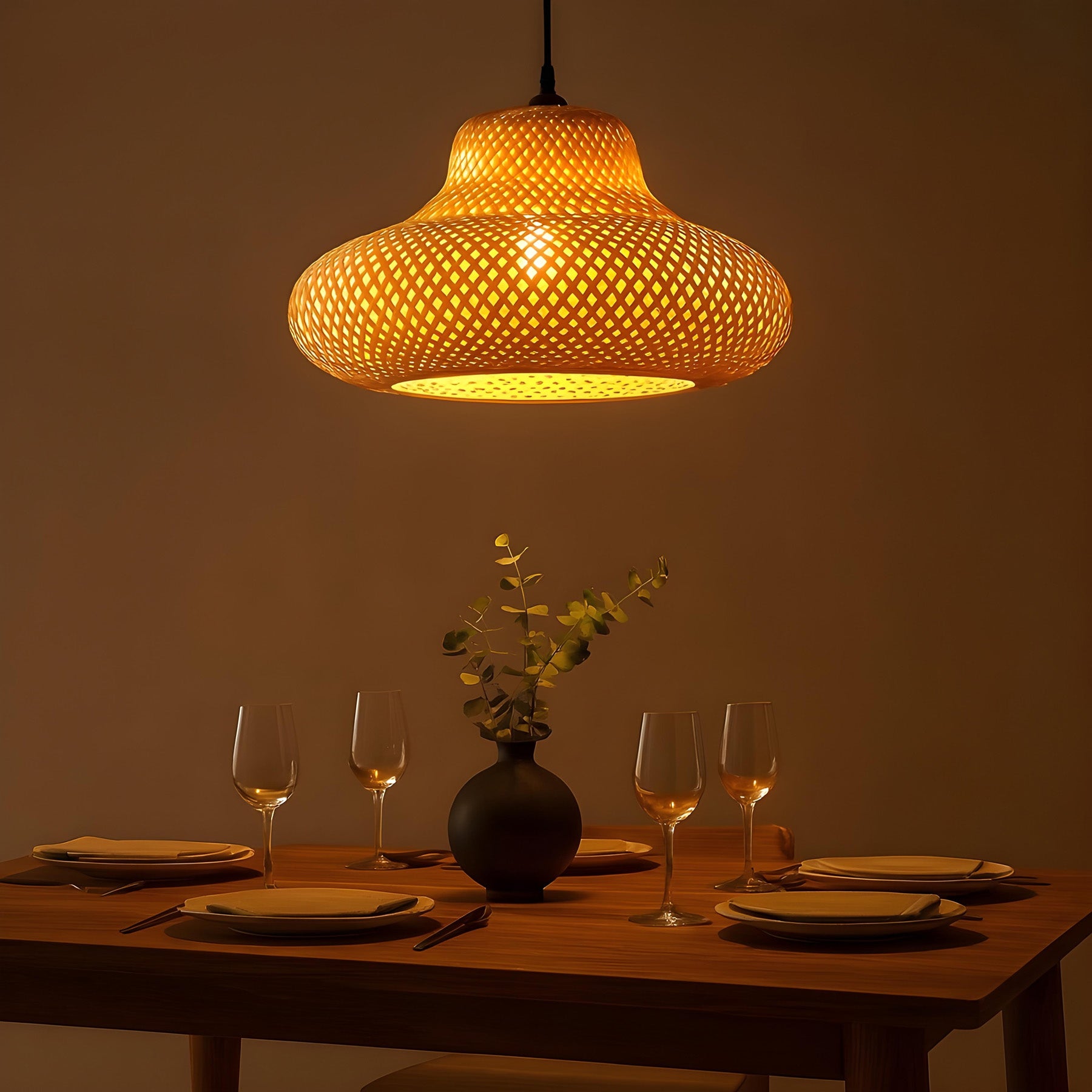 Bamboo Pendant Lamp | Handicraft Hanging Light