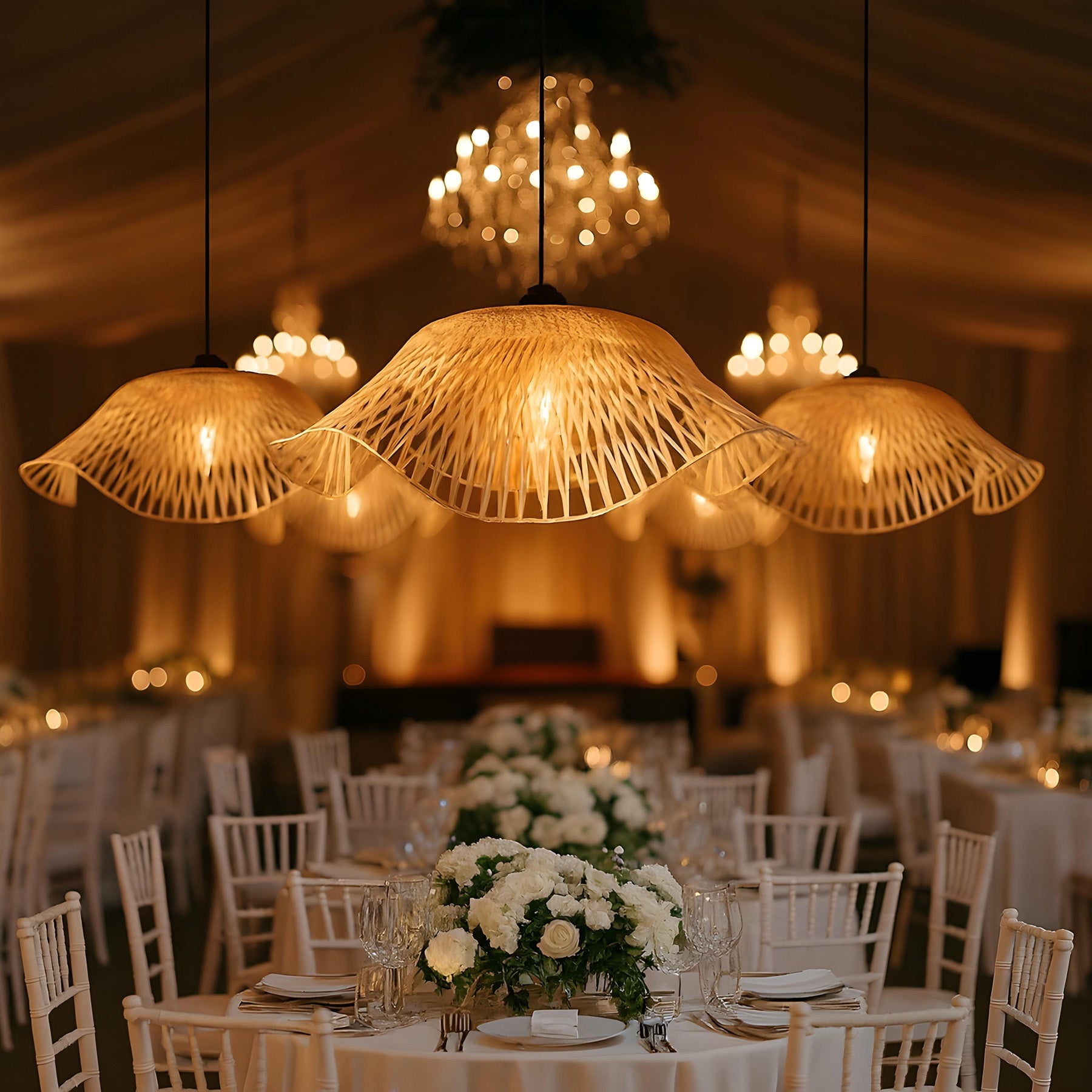 Bamboo Ceiling Lamp | Handicraft Lamp Shade