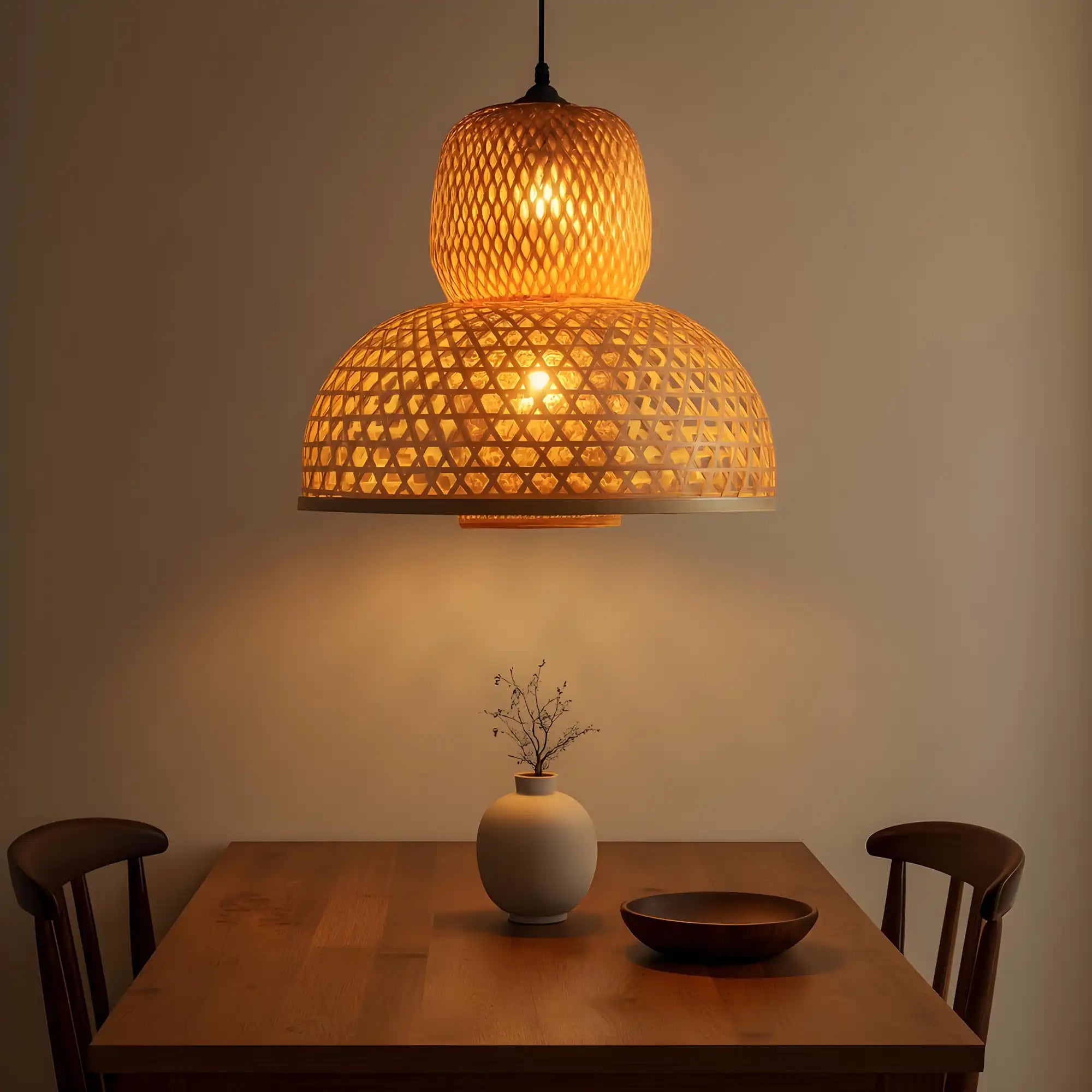 Handicraft Bamboo Lamp | Hanging Pendant Light