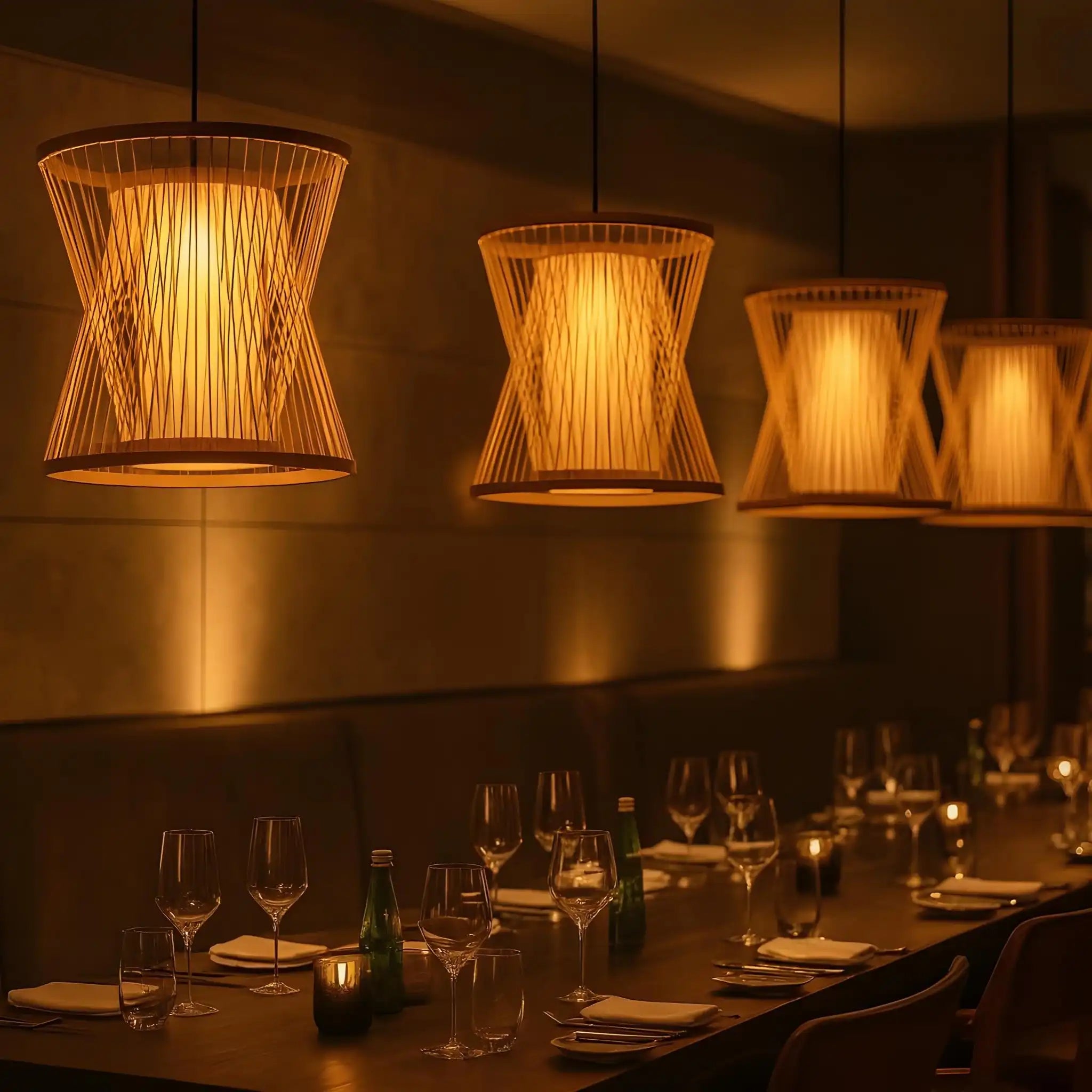 Indoor Bamboo Lamp | Hanging Pendant Light