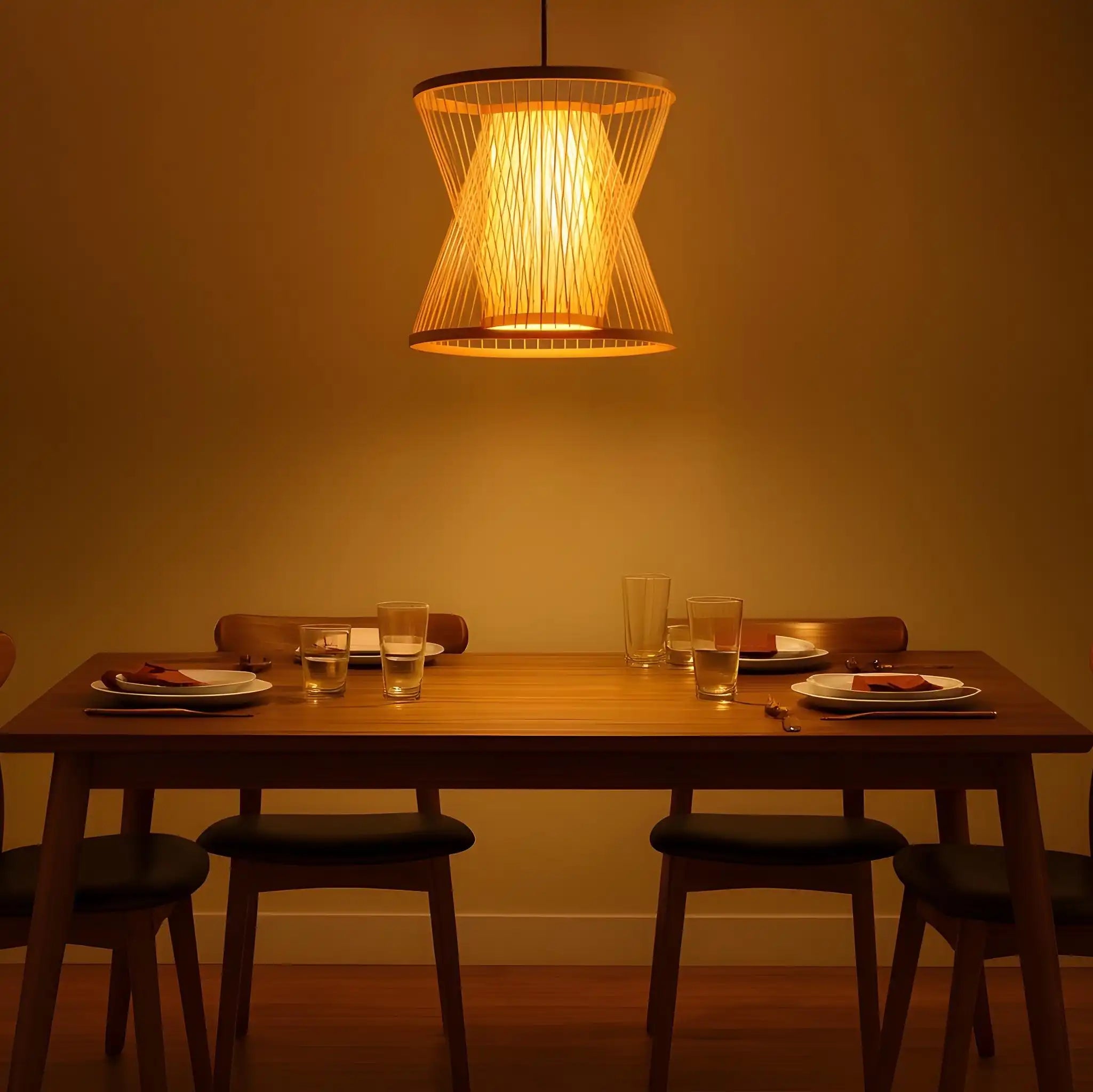 Indoor Bamboo Lamp | Hanging Pendant Light