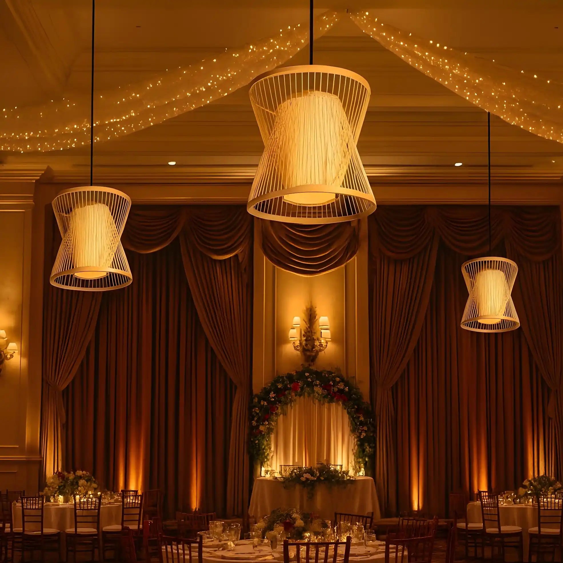 Indoor Bamboo Lamp | Hanging Pendant Light