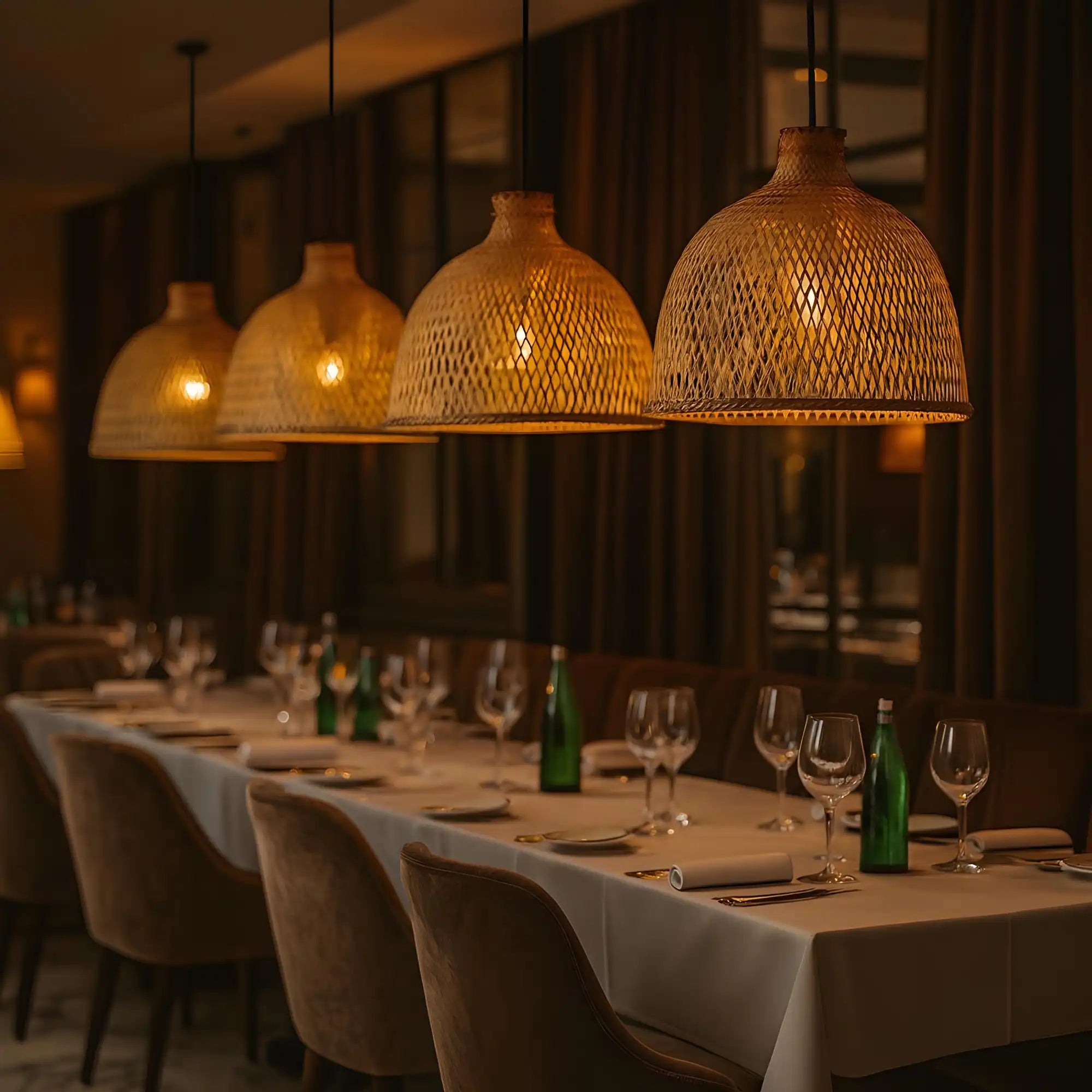 Handmade Bamboo Hanging Lamp