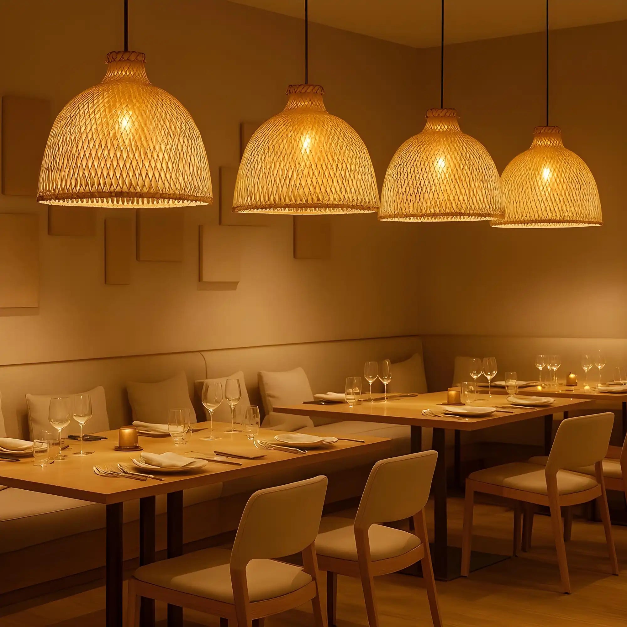 Handmade Bamboo Hanging Lamp