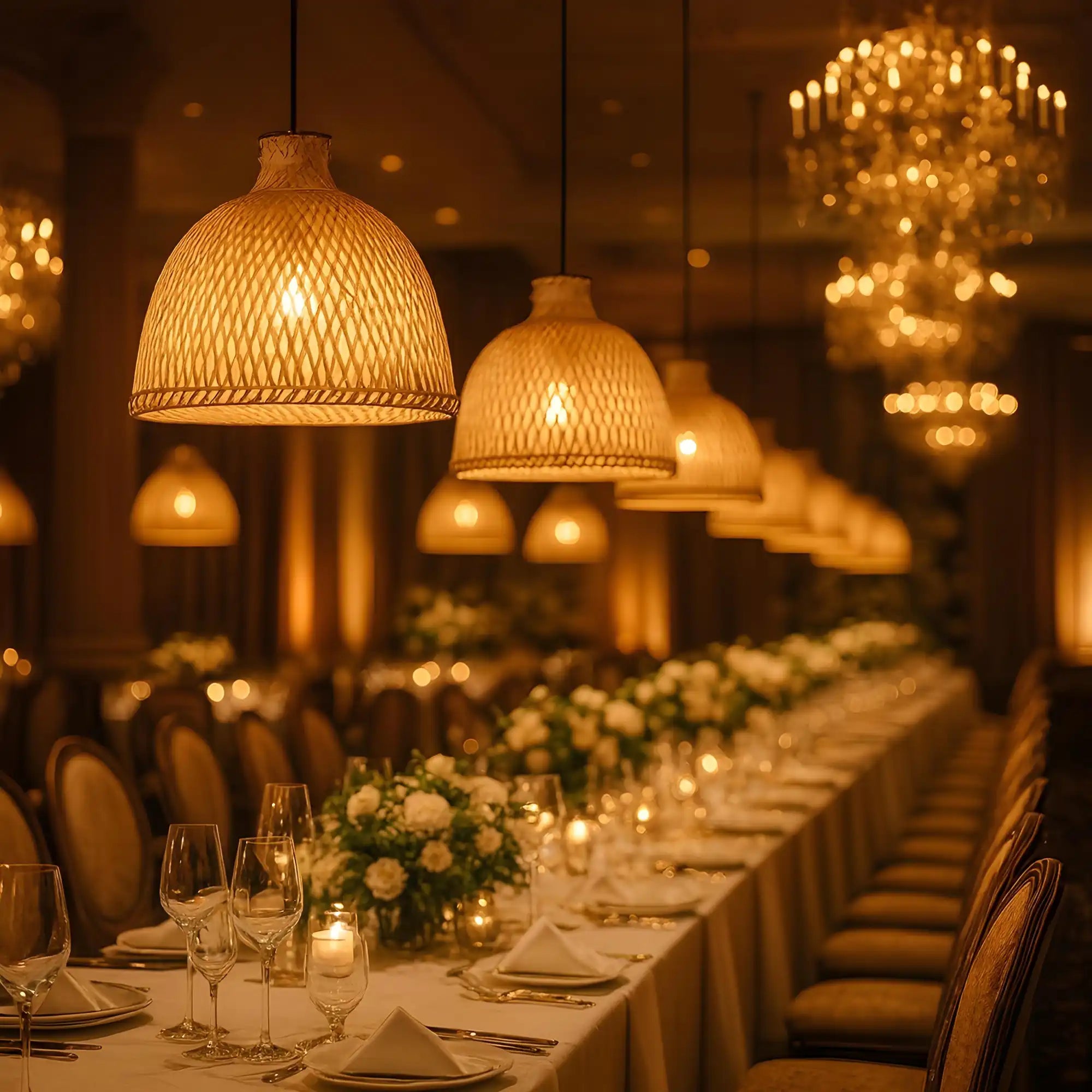 Handmade Bamboo Hanging Lamp