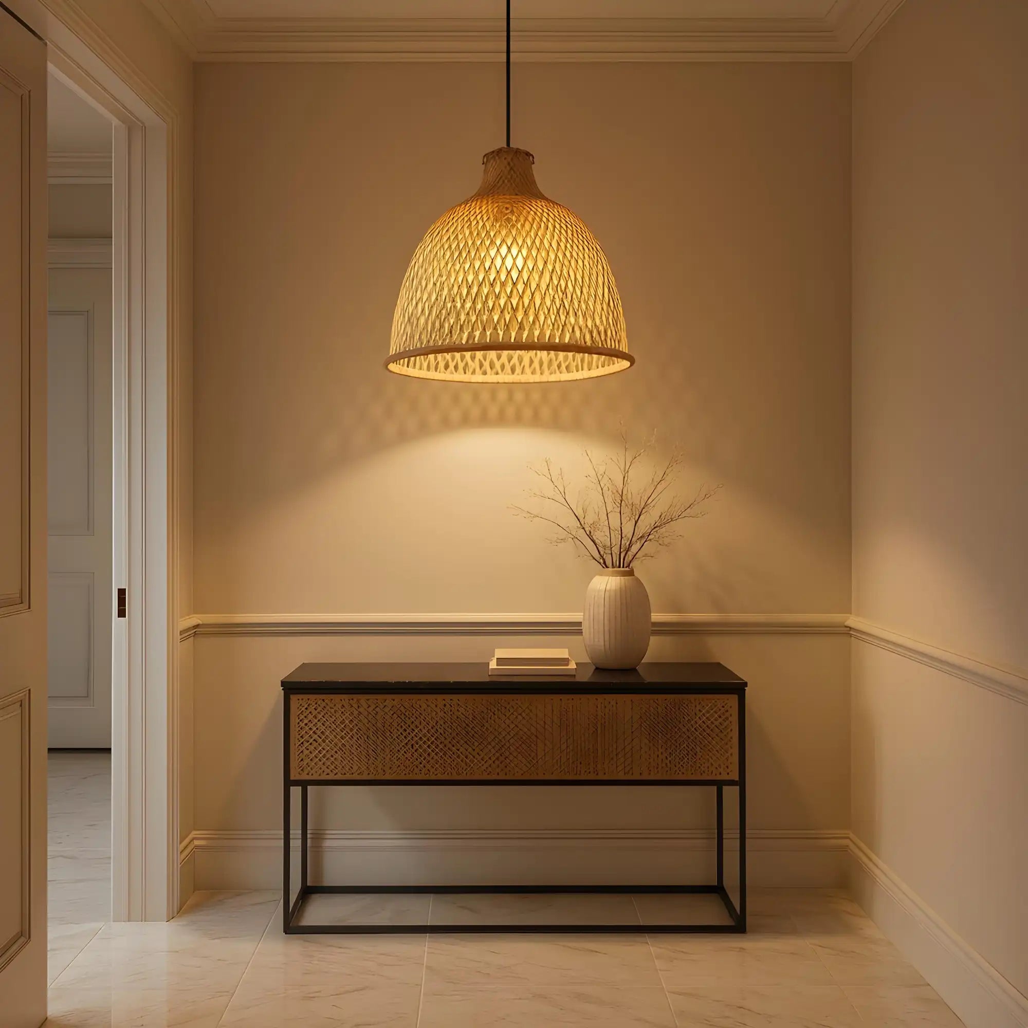 Handmade Bamboo Hanging Lamp