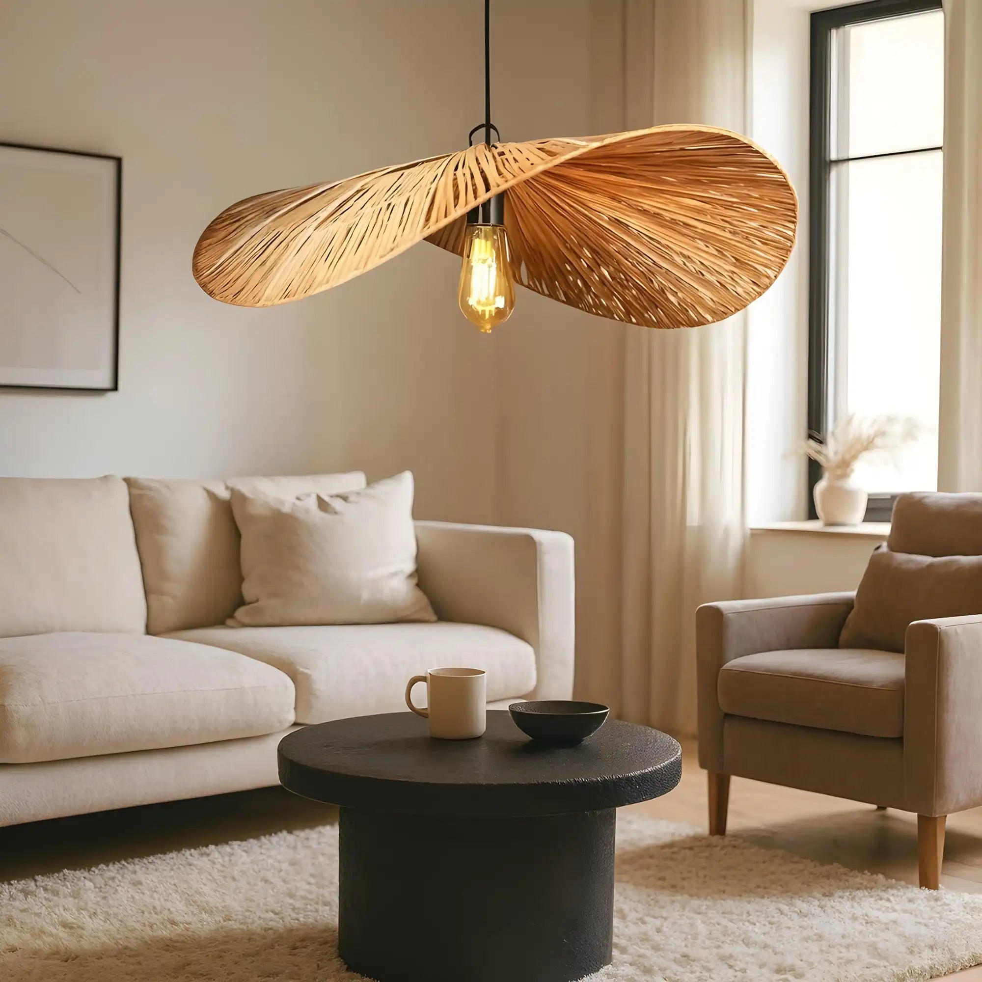 Handmade Cane Lamp | Bamboo Pendant Lamp