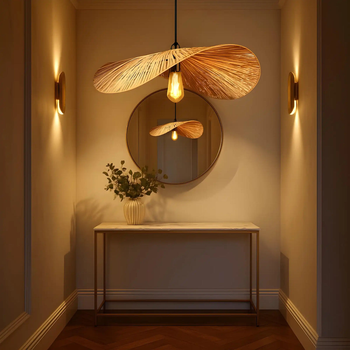 Handmade Cane Lamp | Bamboo Pendant Lamp