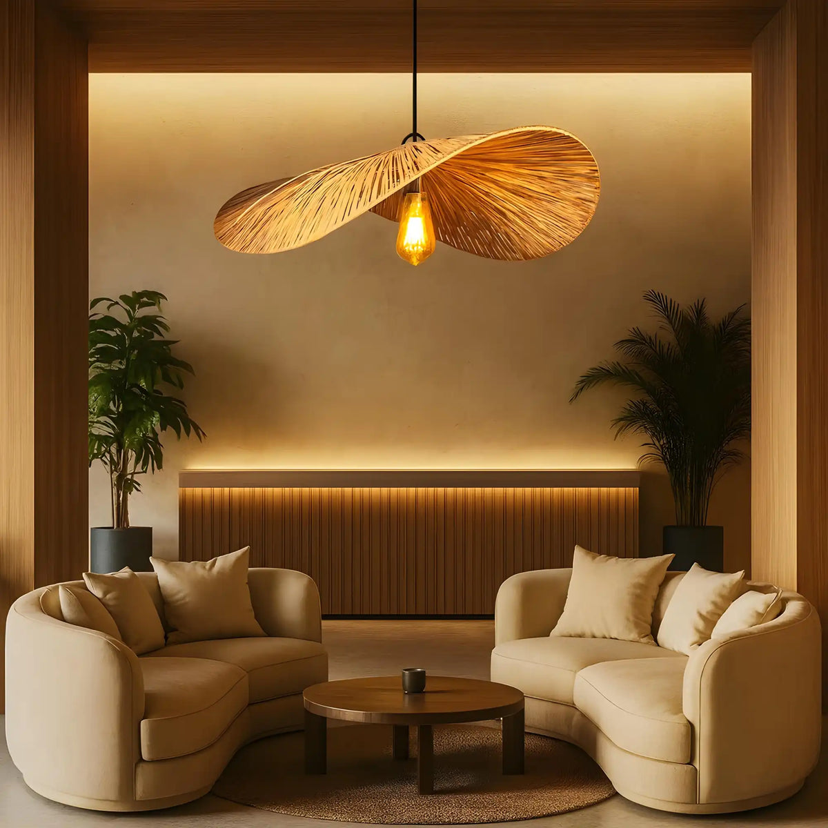 Handmade Cane Lamp | Bamboo Pendant Lamp