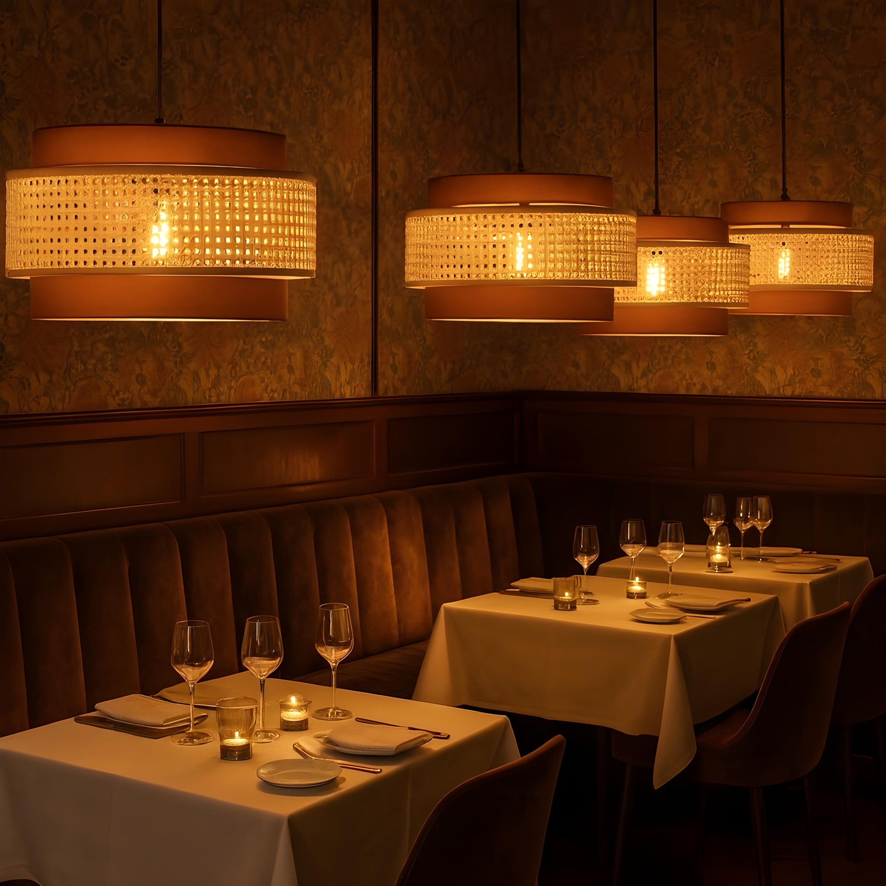 Cane Webbing Lamp | Cane Pendant Lamps