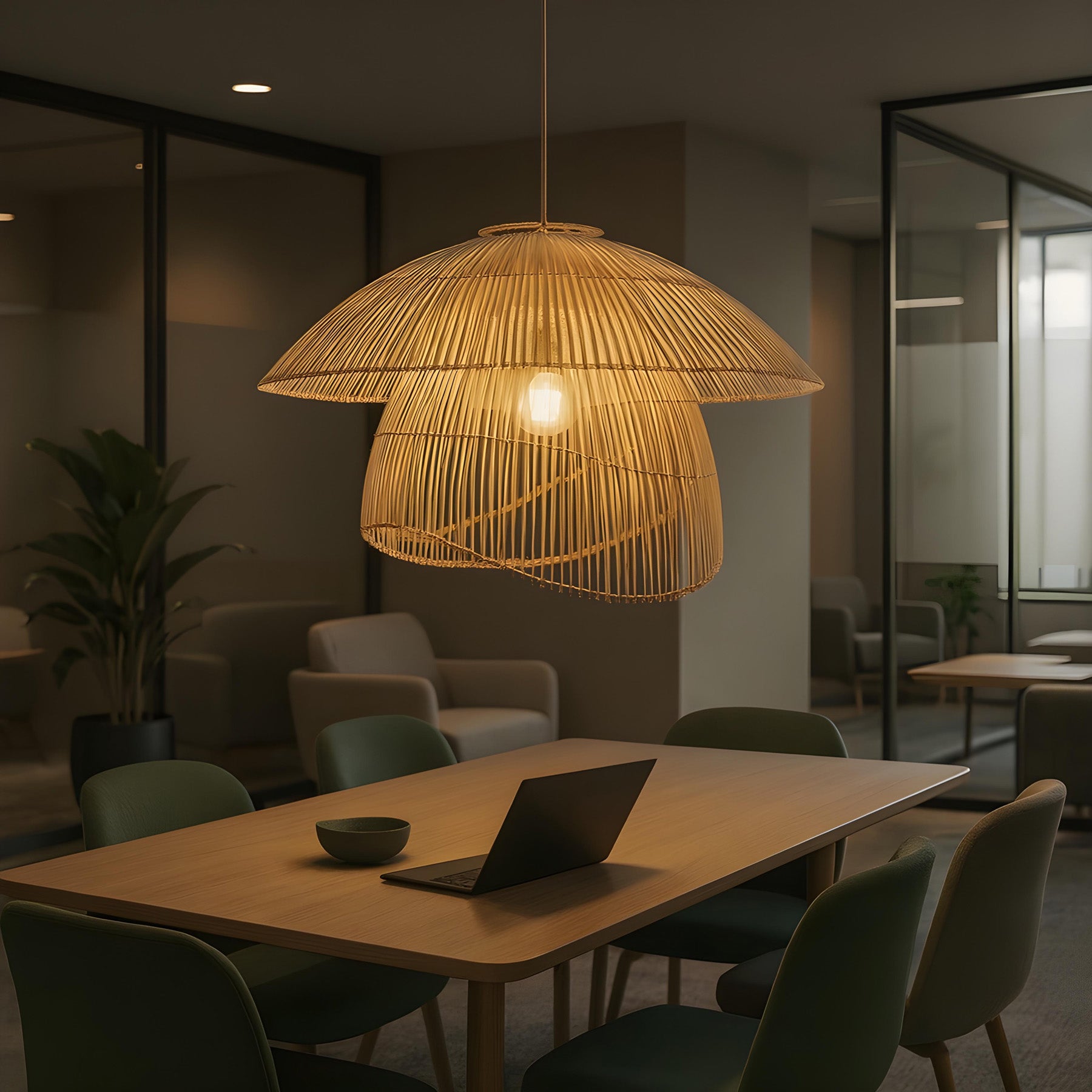 Handicraft Bamboo Lamp | Cane Pendant Lamp