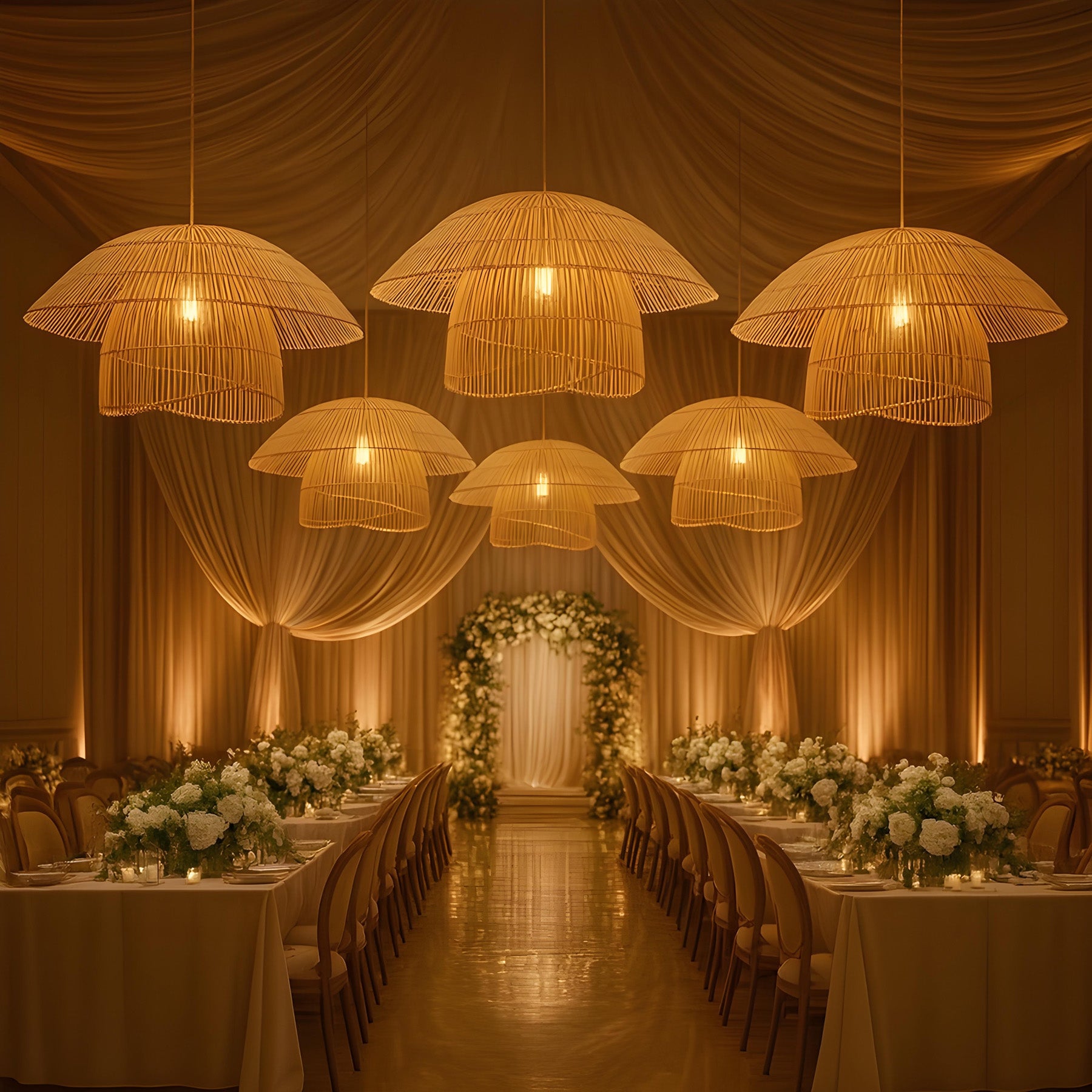 Handicraft Bamboo Lamp | Cane Pendant Lamp