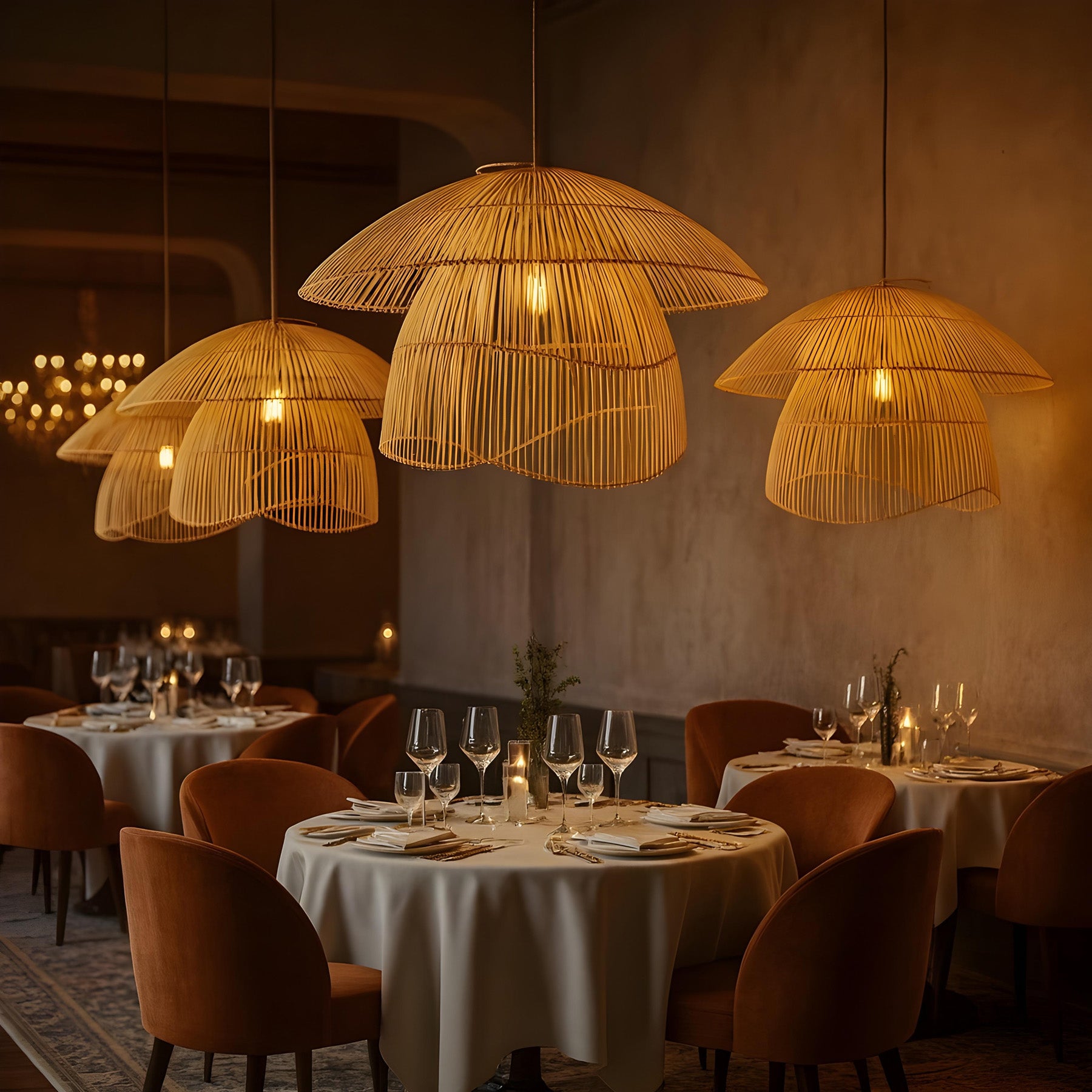 Handicraft Bamboo Lamp | Cane Pendant Lamp