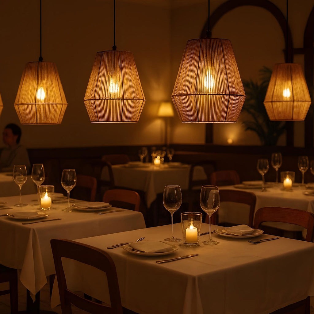 Jute Pendant Lamp | Rope Hanging Lights