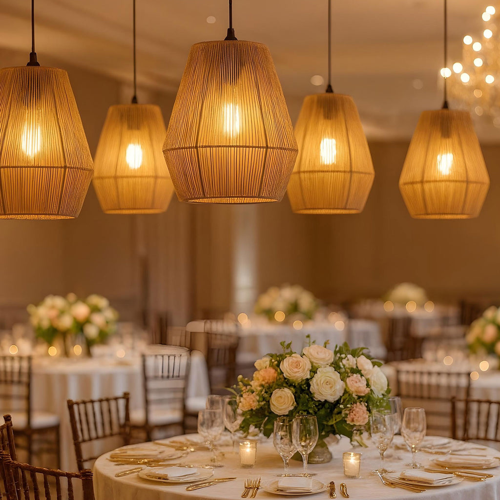 Jute Pendant Lamp | Rope Hanging Lights