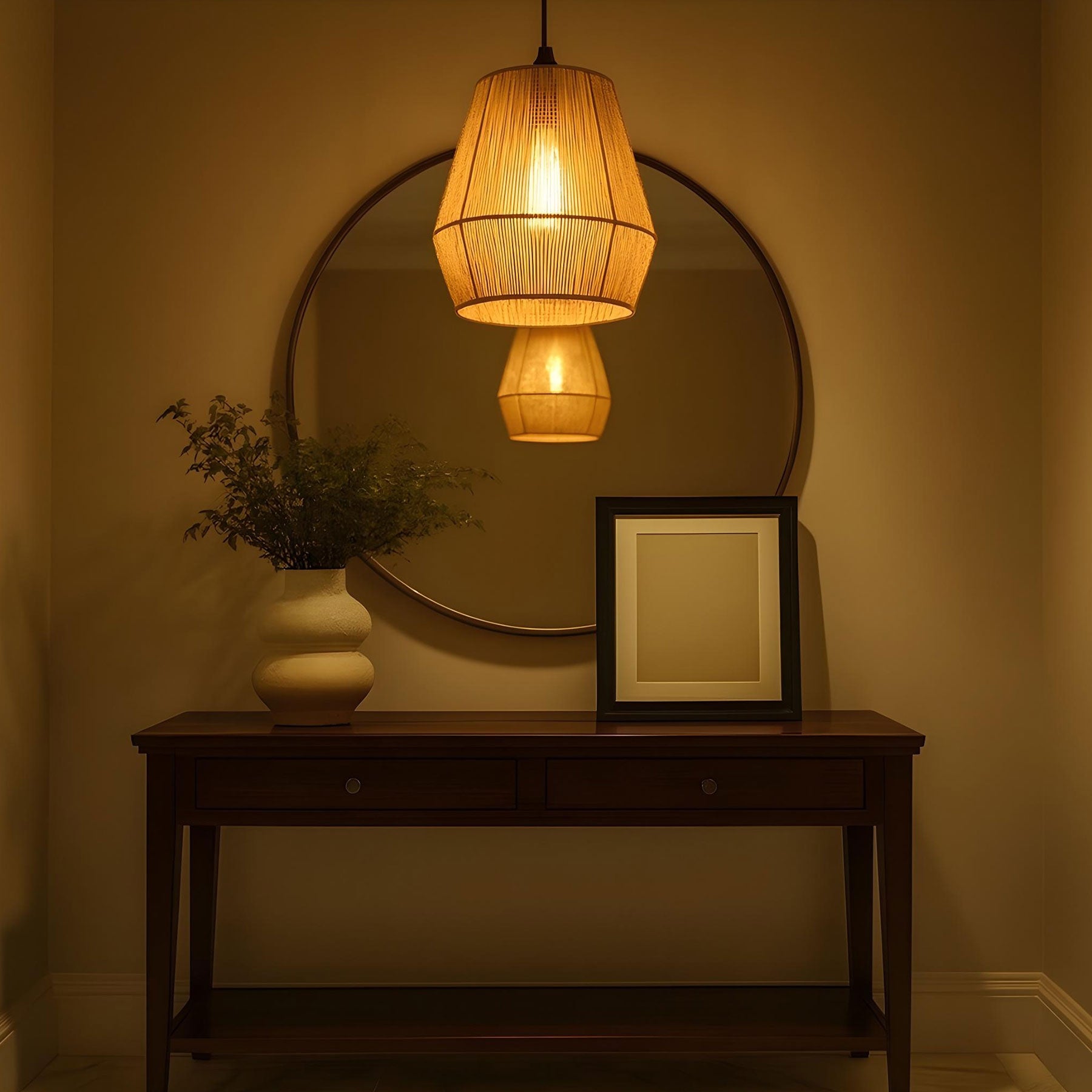 Jute Pendant Lamp | Rope Hanging Lights