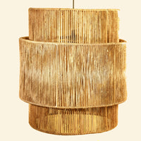 Raffia  ceiling Lamp  For Hall | handcrafted Pendant Lamp