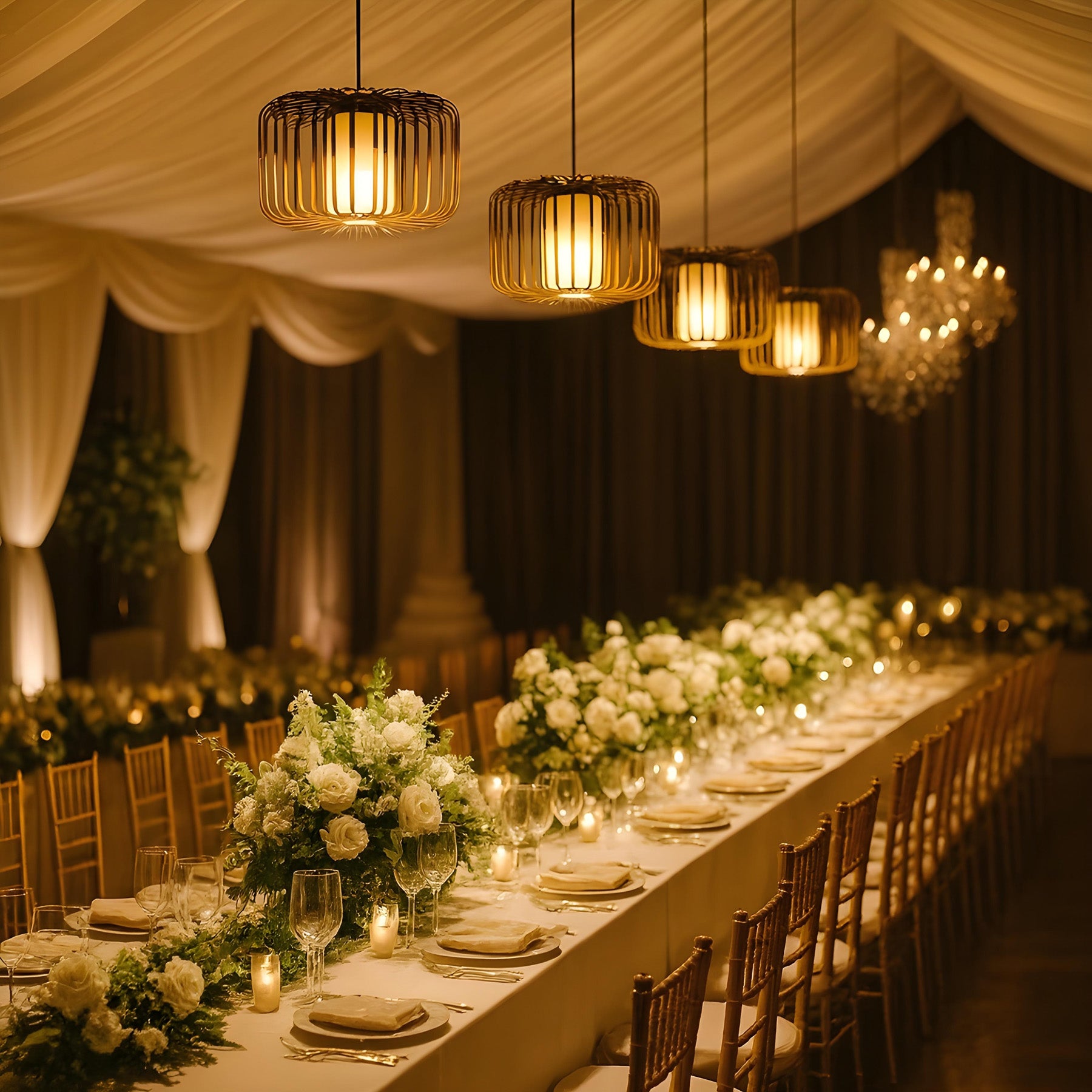 Handicraft Bamboo Ceiling Lamps | Decor Cafe Lights