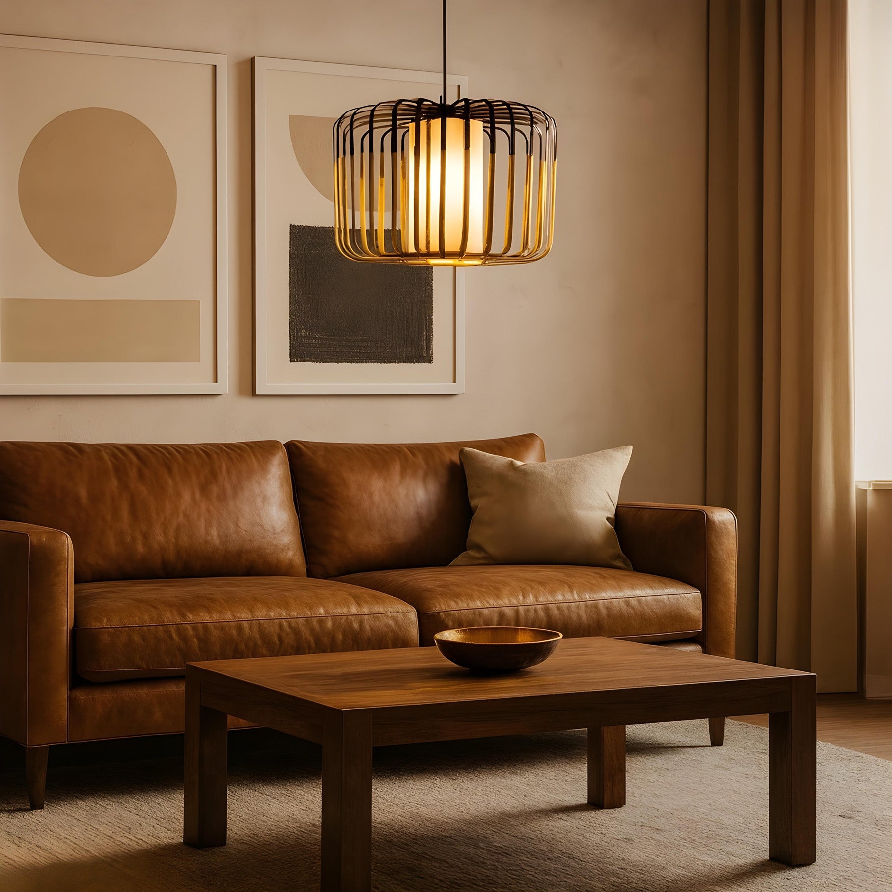 Handicraft Bamboo Ceiling Lamps | Decor Cafe Lights