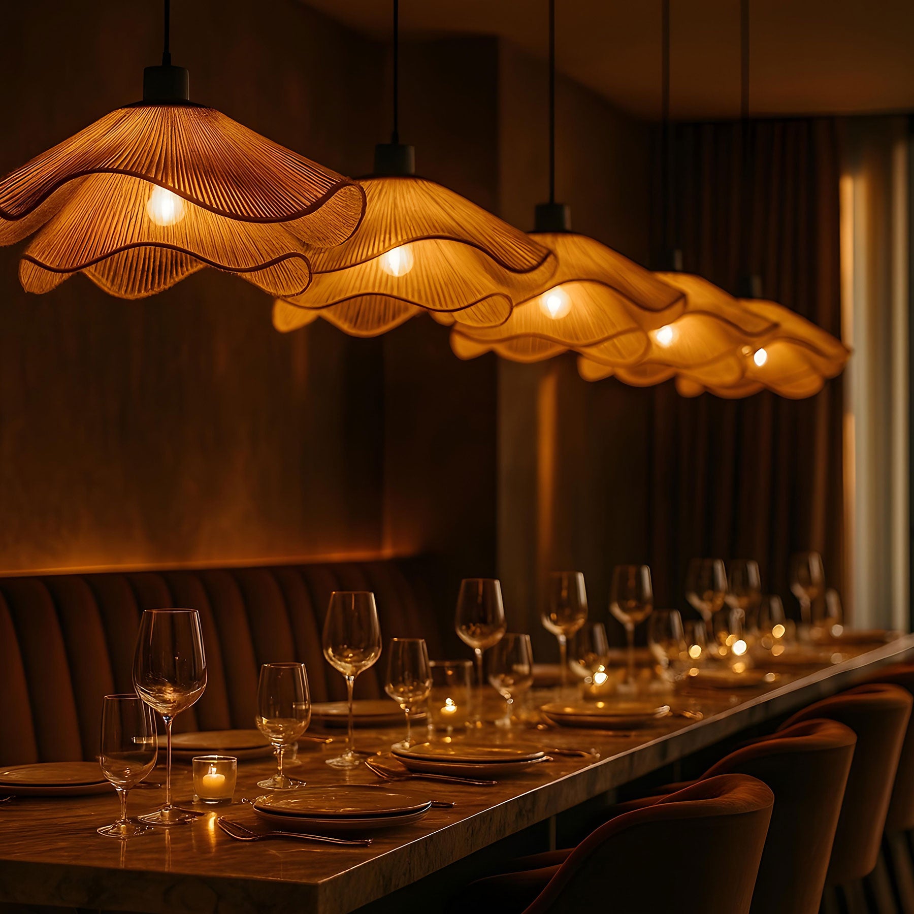 Handmade Raffia Pendant Lamp | Hemp Pendant Lamp