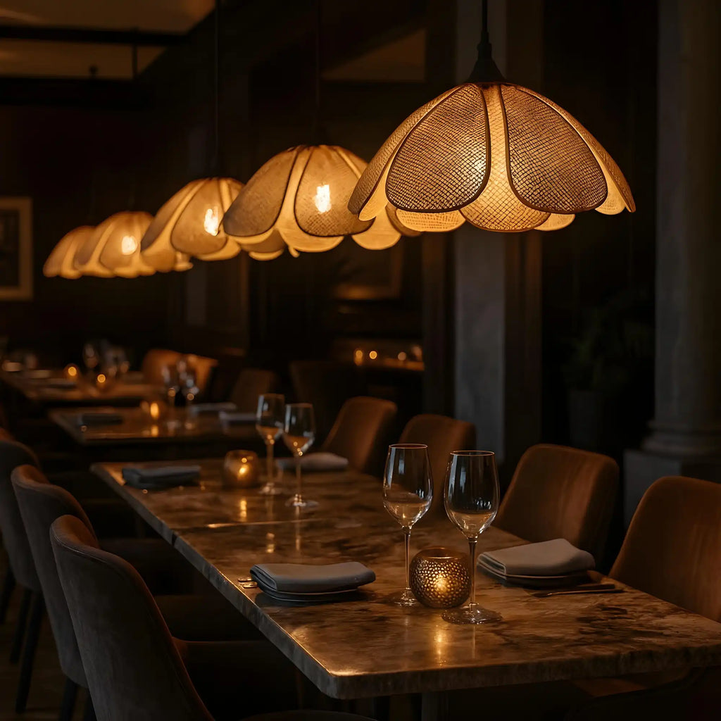 Handicraft Cane Webbing Lamp | Decor Rattan Pendant Lamp