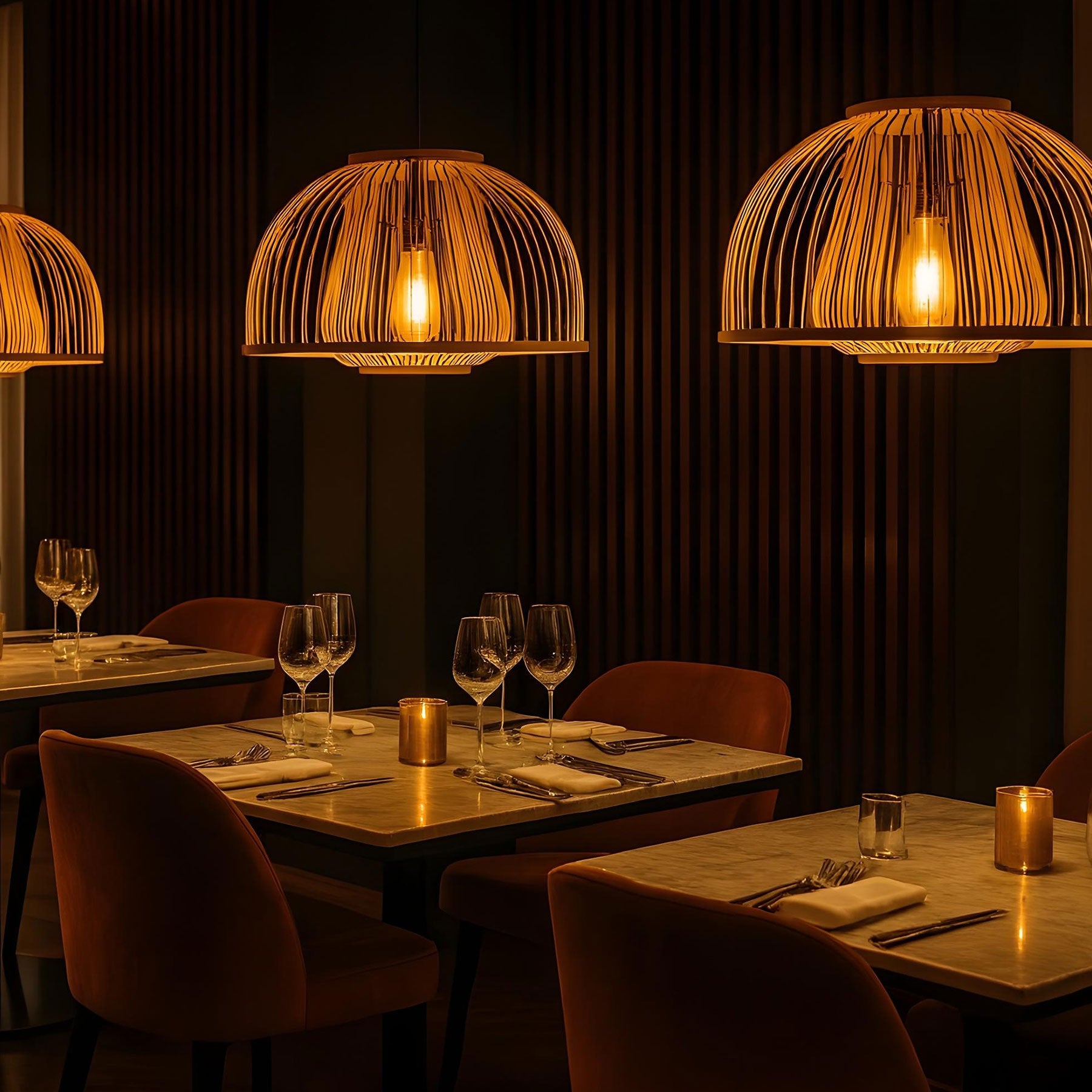 Bamboo Pendant Lampshades | Bamboo Hanging Lights