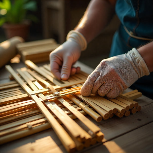 Bamboo Lamps & Lights