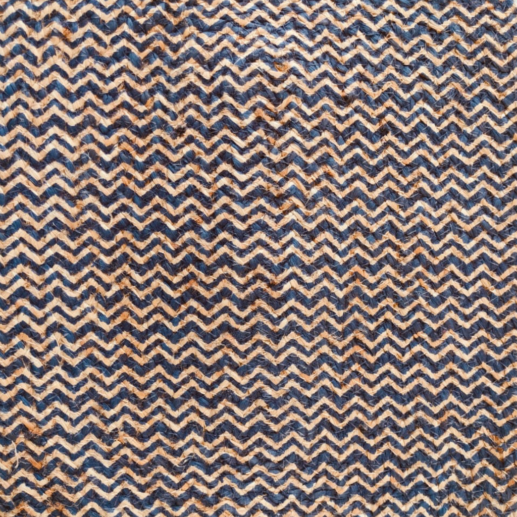 Natural Blue Jute Mat for Puja, Yoga & Meditation - Blue