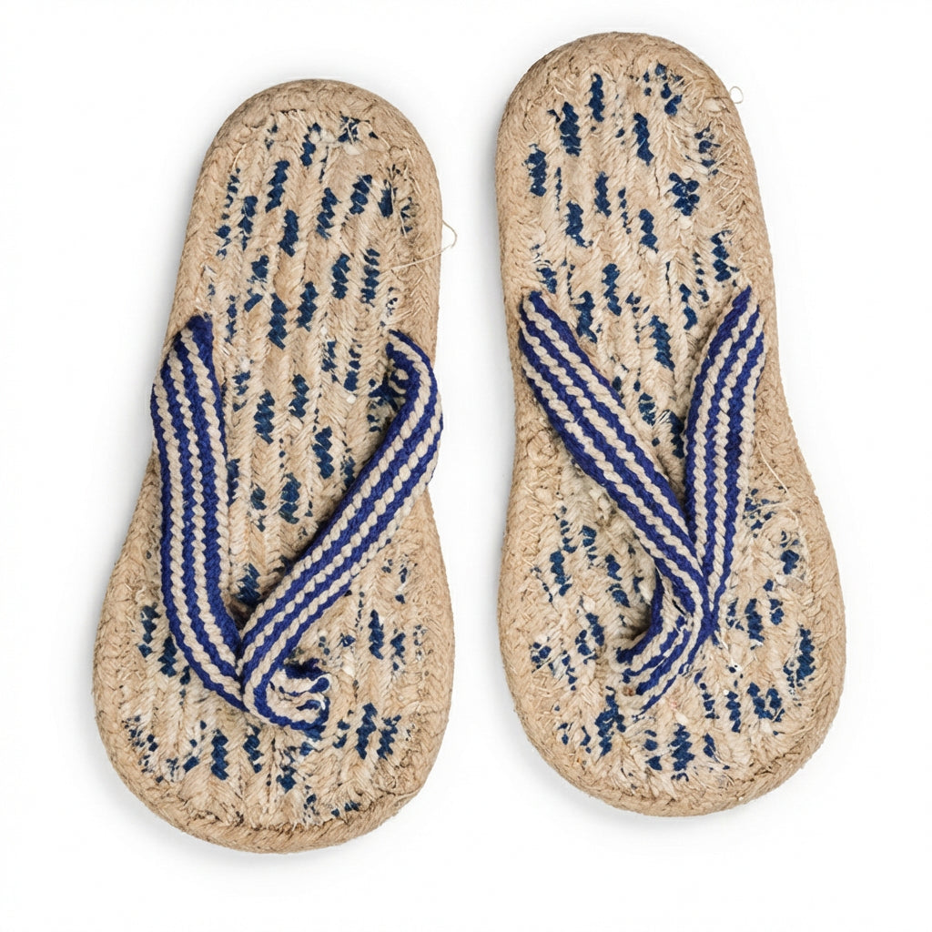 Handwoven Cotton Slippers | Eco-Friendly Anti-Slip Indoor Flip Flops