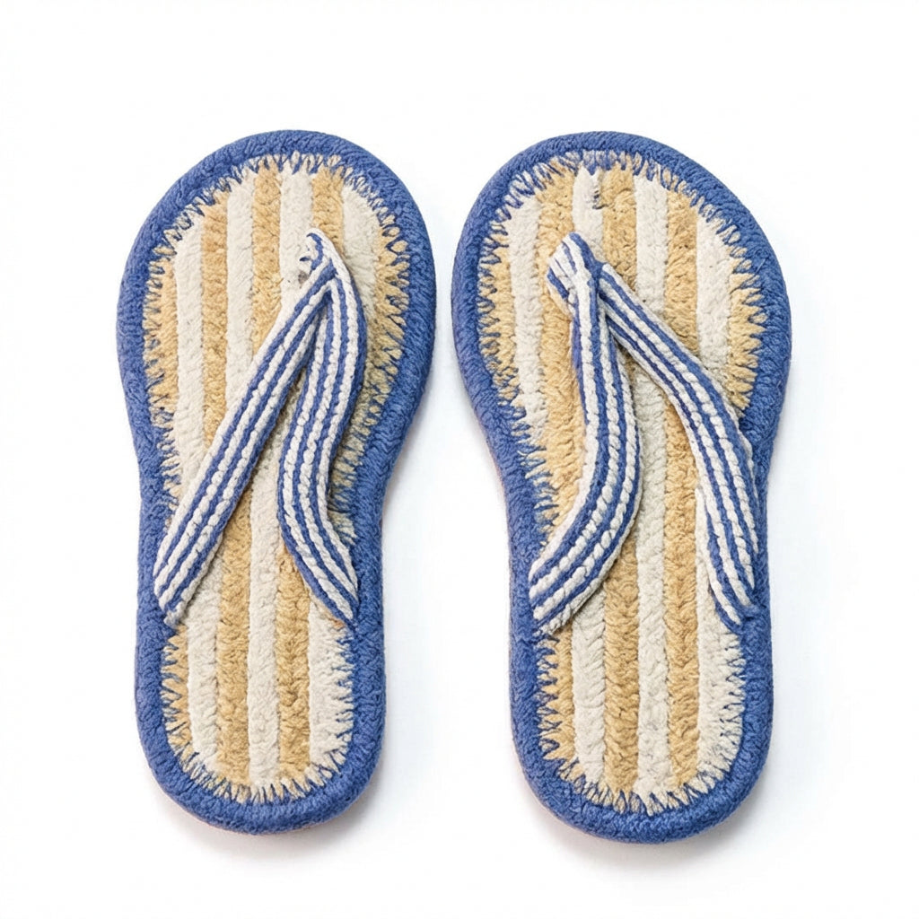 Cotton Slippers for Women & Men | Breathable Anti-Slip Handwoven House Flip Flops