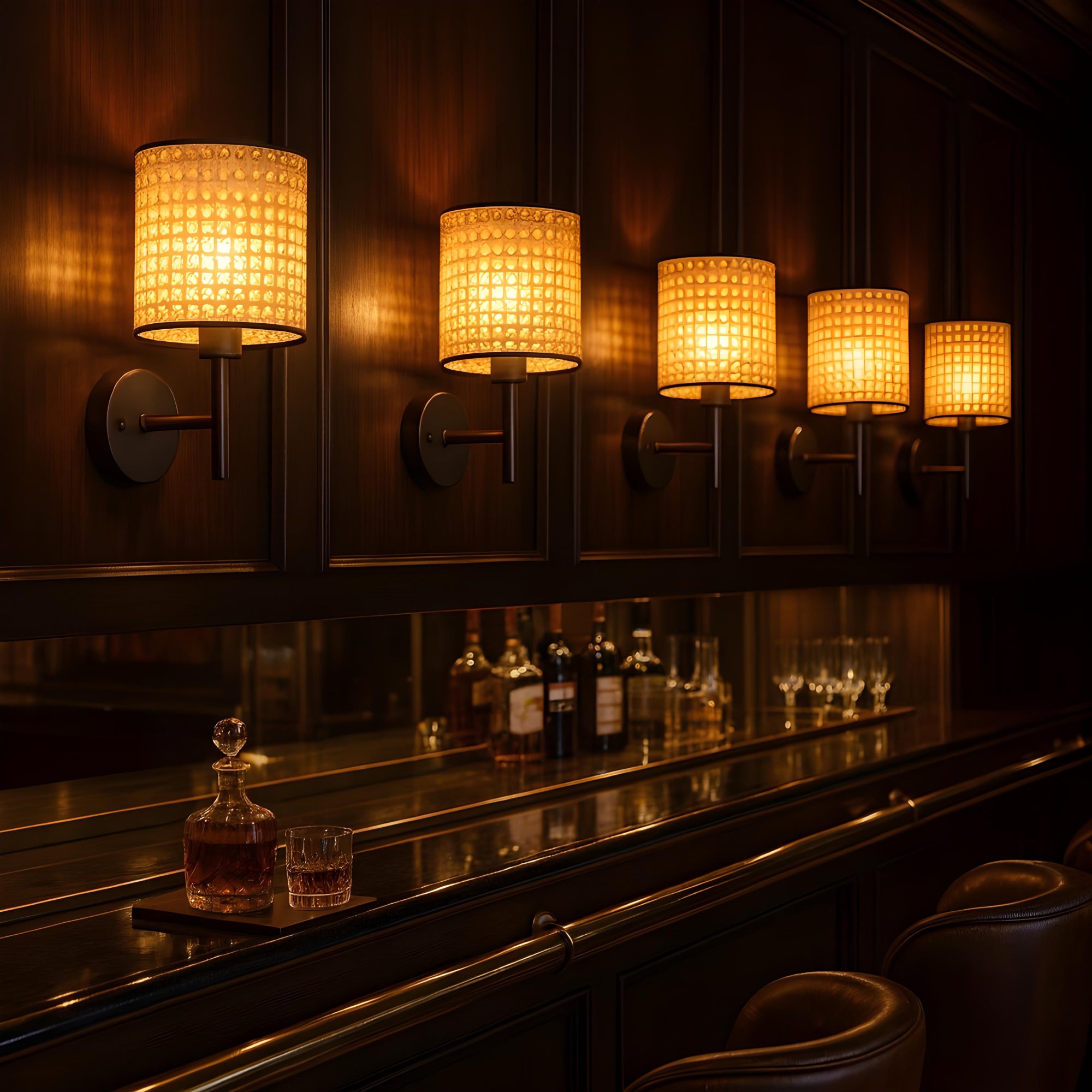 Handicraft Wall Lamp | Cane Webbing Wall Lamp