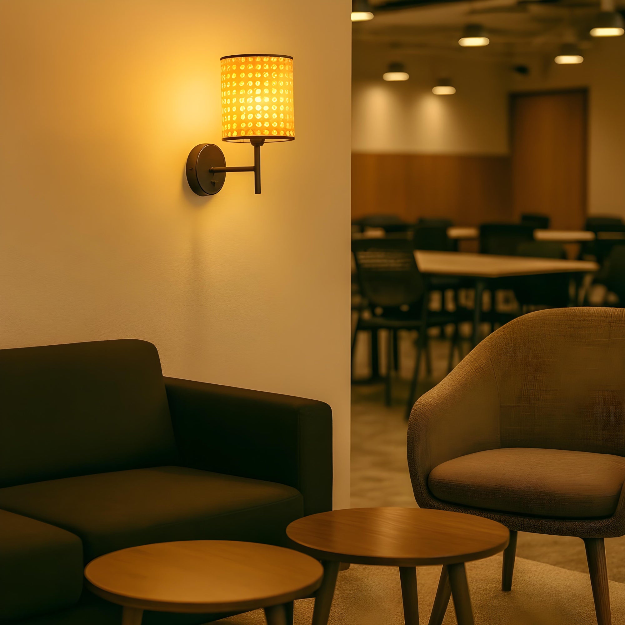 Handicraft Wall Lamp | Cane Webbing Wall Lamp