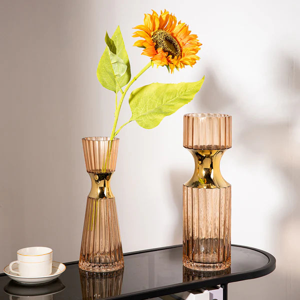 Handcrafted Flower Vase for Cafe Interior | Modern Styling Piece – Set of 2