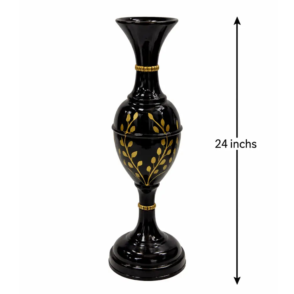 Large Metal Vase for Home Styling and Designer Flower Vase for Modern Interiors