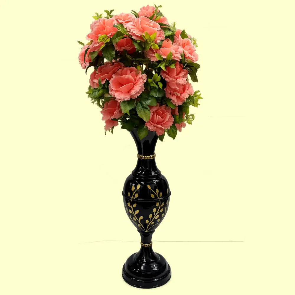 Large Metal Vase for Home Styling and Designer Flower Vase for Modern Interiors