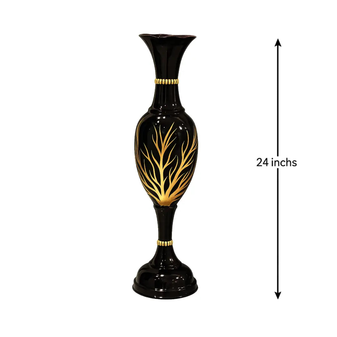 Modern Decorative Metal Floor Vase for Contemporary Home Styling