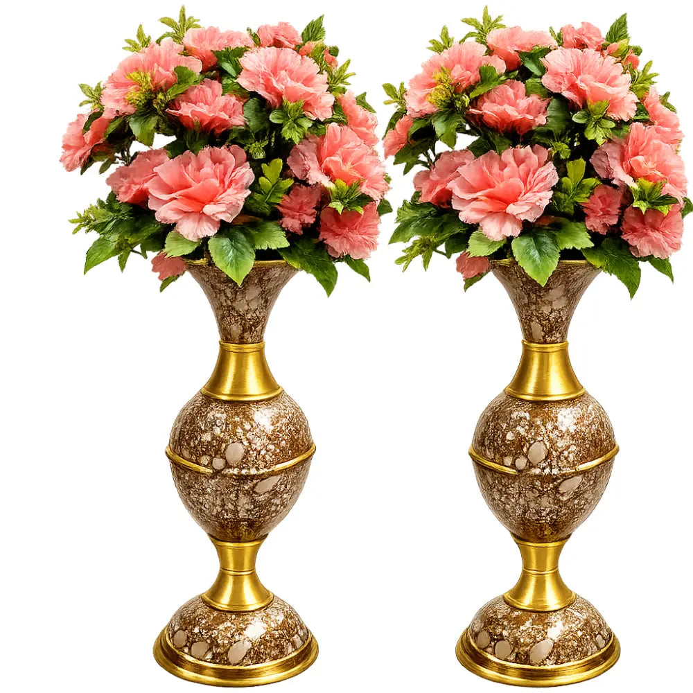 Luxury Gold Decorative Floor Vase for Living Room, Hallway & Hotel Interior Decor