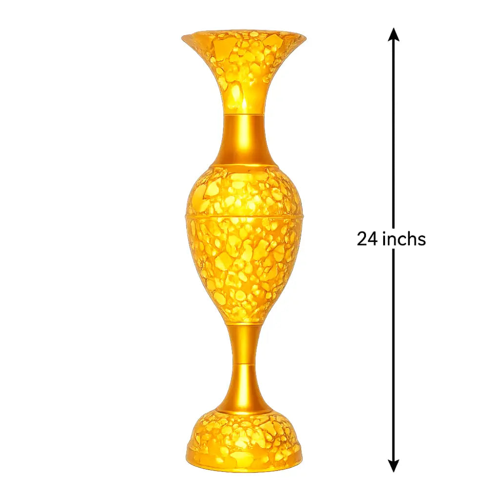 Decorative Metal Vase for Modern Decor and Gold Floor Vase for Luxury Interiors