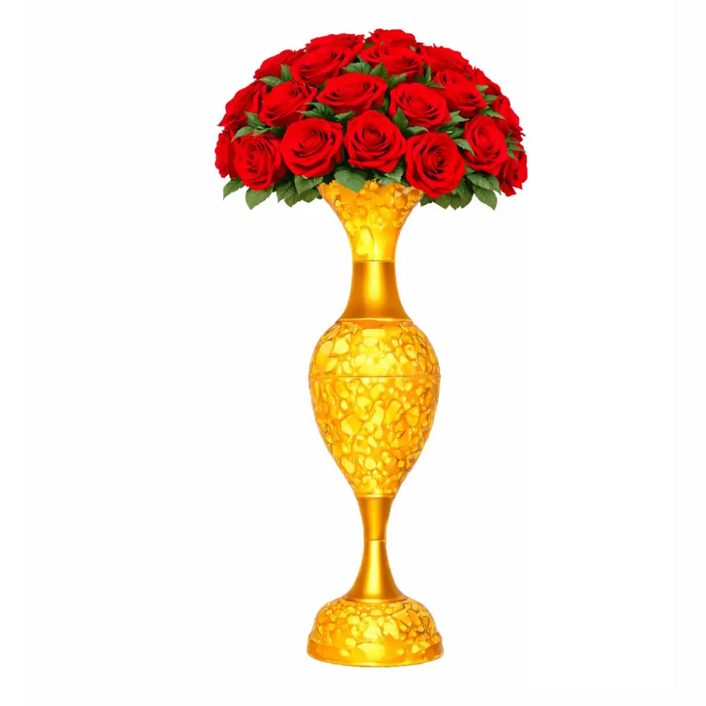 Decorative Metal Vase for Modern Decor and Gold Floor Vase for Luxury Interiors