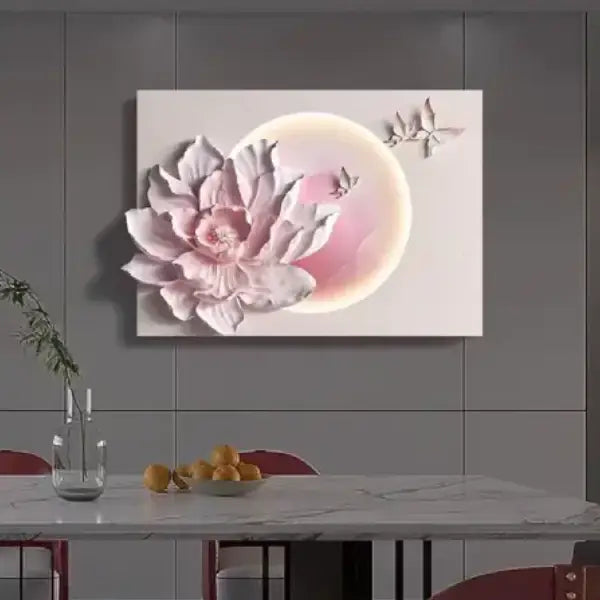 Handicraft Flower 3D Resin Wall Decor | Nature Scene Wall Art