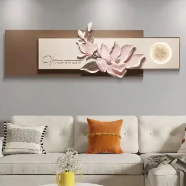 Flower 3D Resin Wall Decor | Luxury Wall Art for Home | Luxury Wall Decor for Bedroom