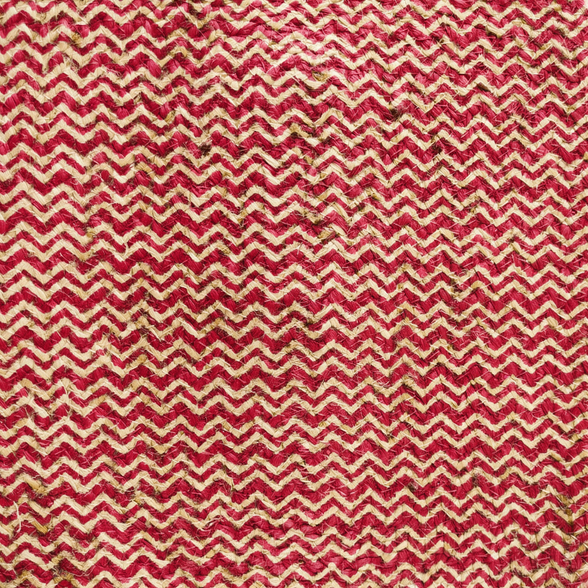 Handcrafted Jute Mat for Puja, Yoga & Meditation - Red