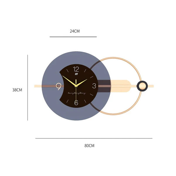 Premium Metal Wall Clock for Living Room – Home Decor